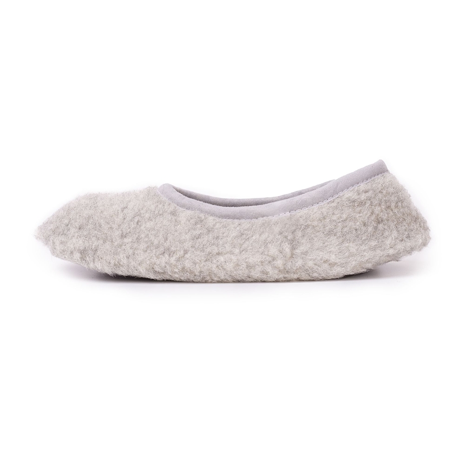 Kids’ Wool Ballerina Pumps Grey