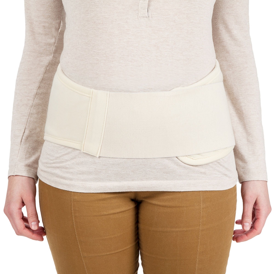 Merino wool elastic warming belt natural