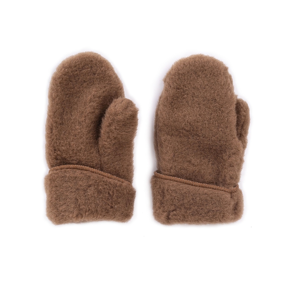 Wool Mittens Brown