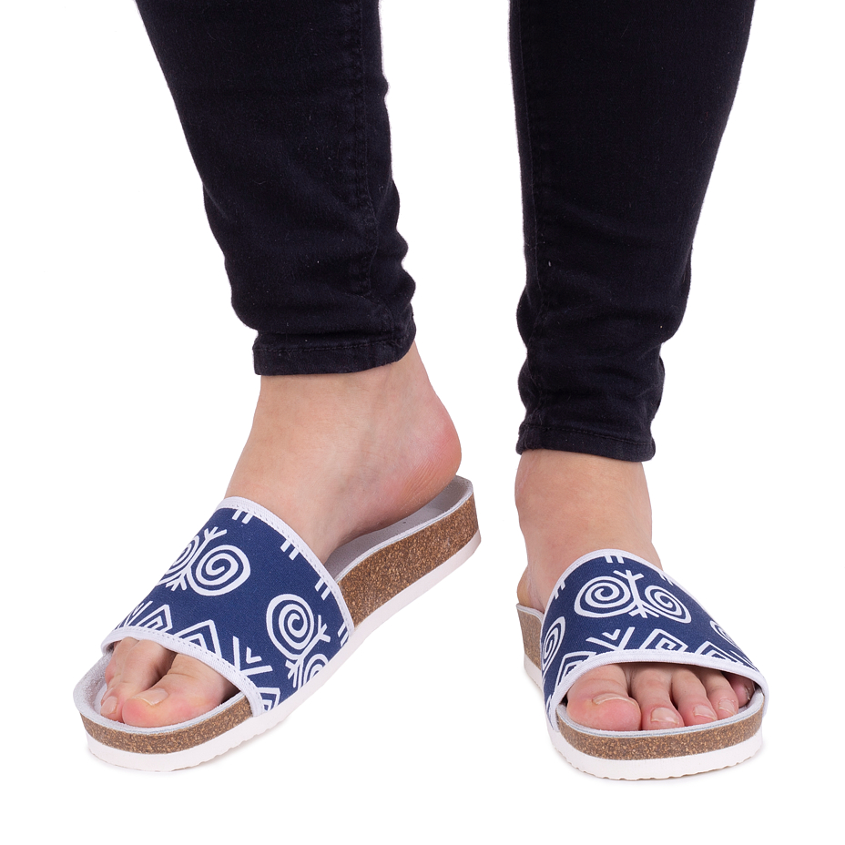 Women's Cicmanky Orthopaedic Cork Sliders Spirals