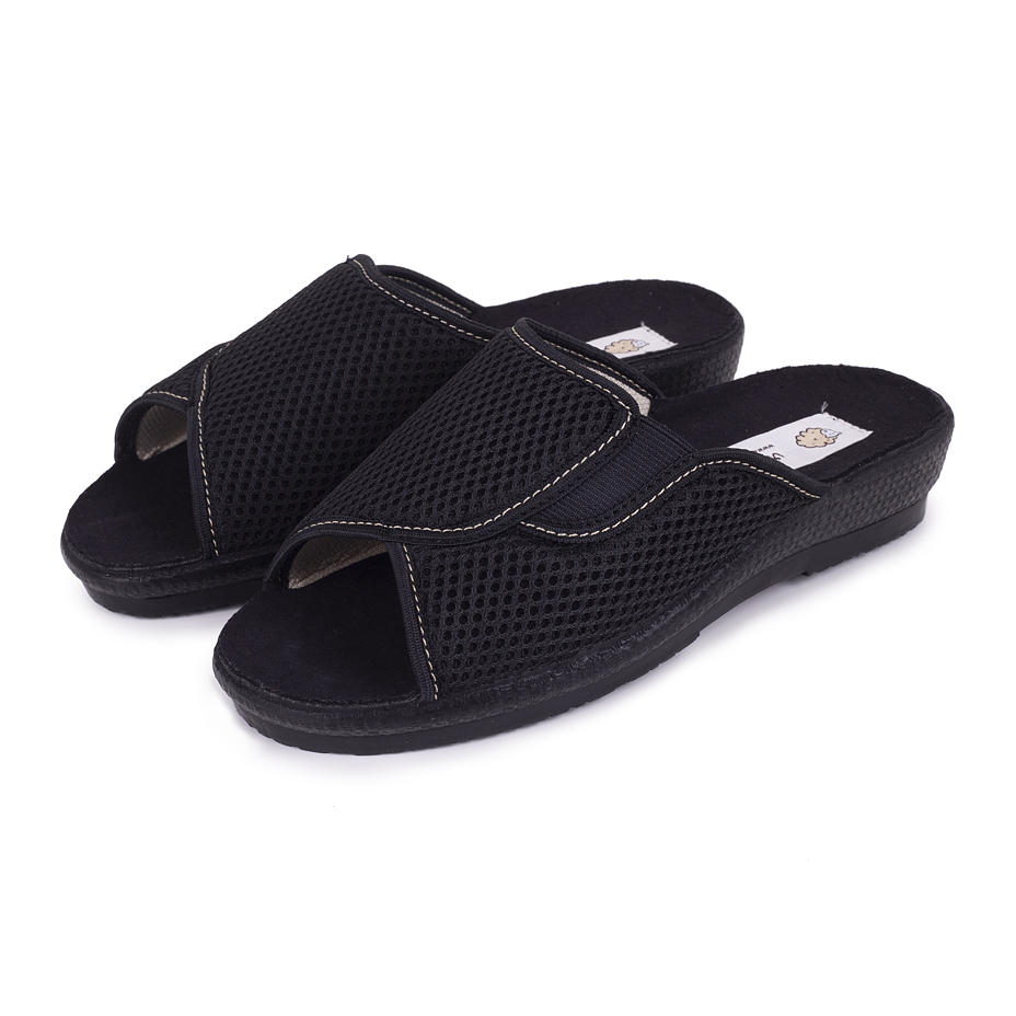 Women's breathable slippers Jarka Black