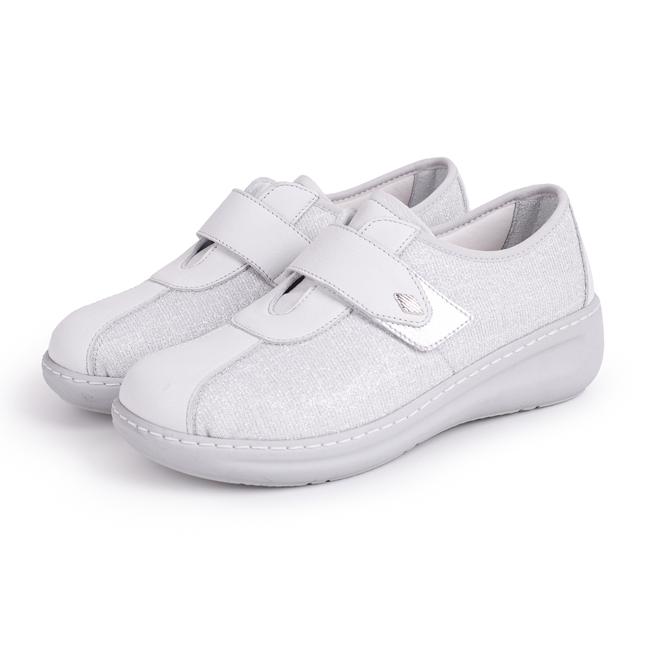 Women's leather sneakers Iva White