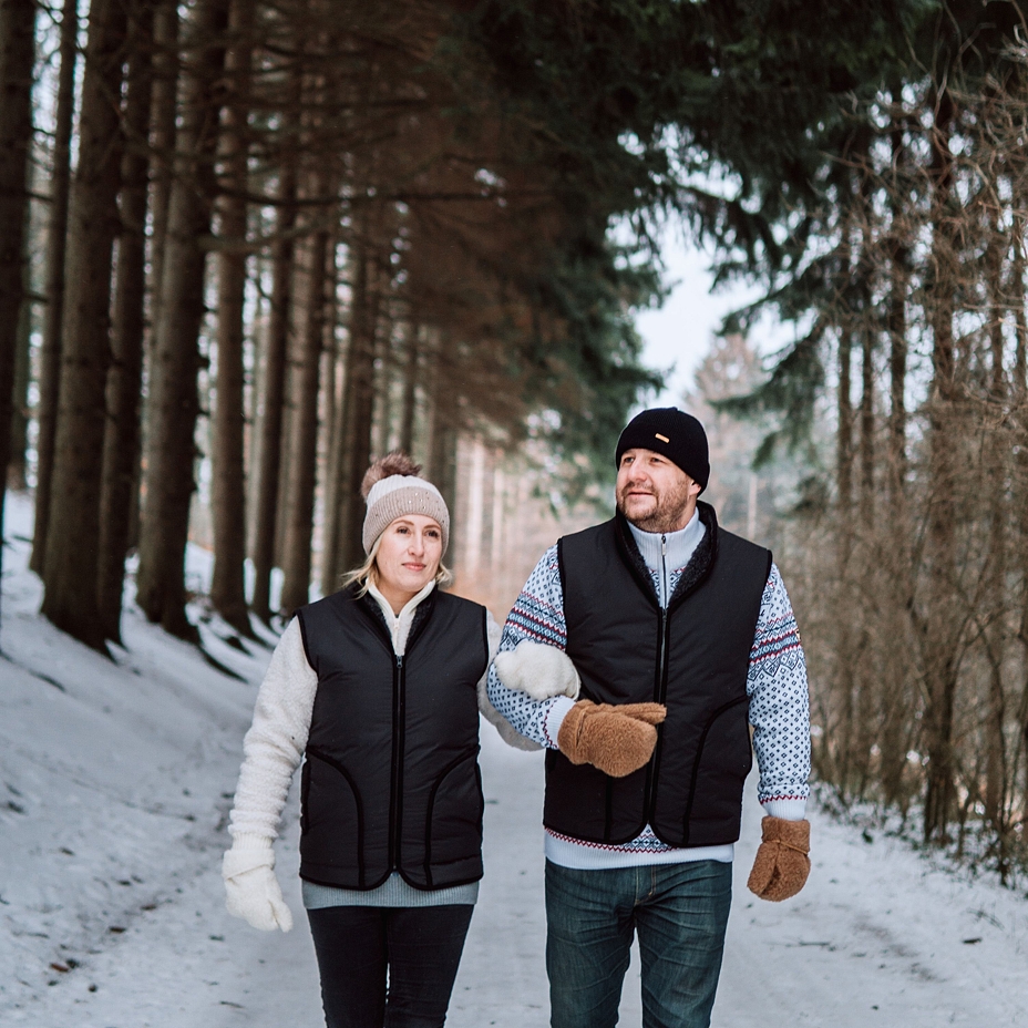 Waterproof Vest with Wool Lining Black