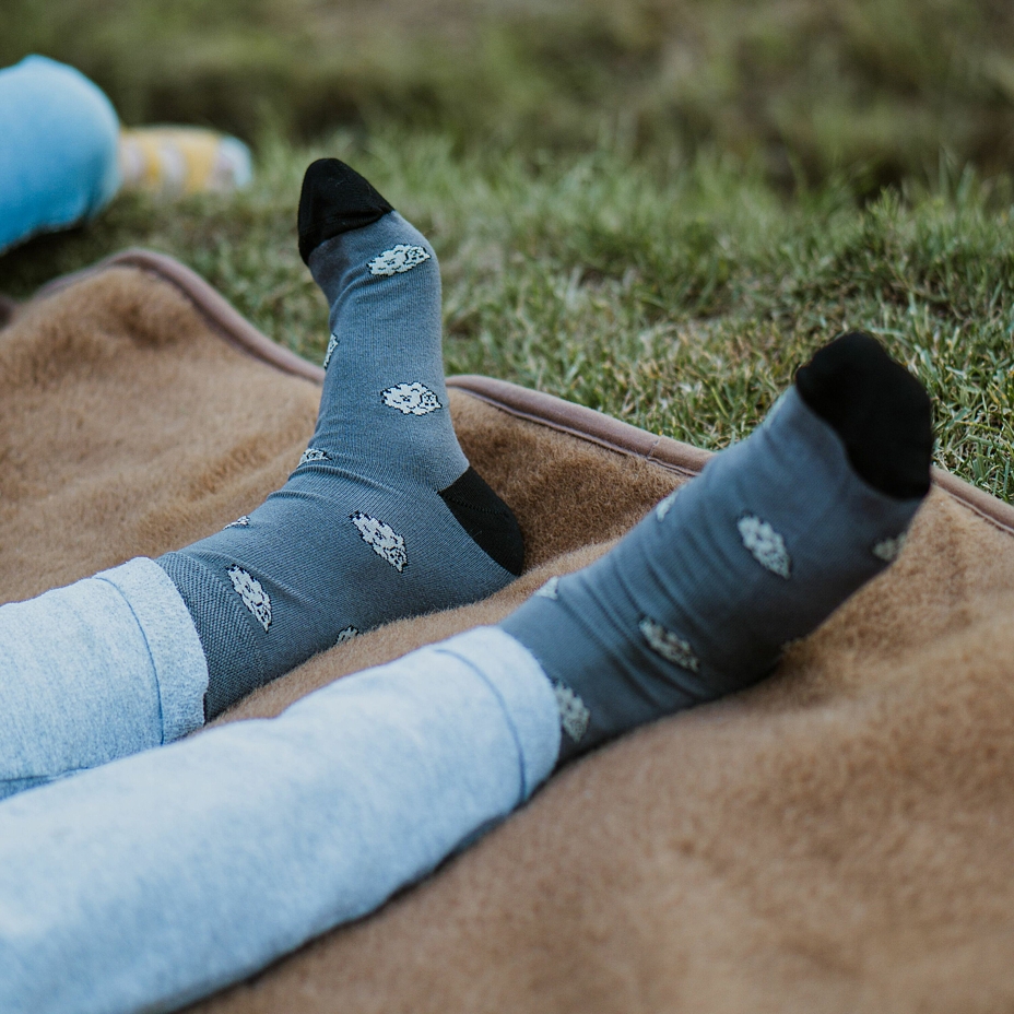 2 pairs of children’s bamboo socks sheep