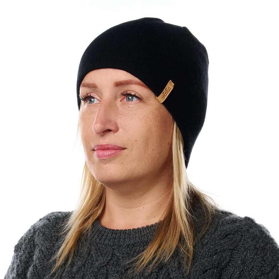 Vlnka Wool Beanie V22 Black