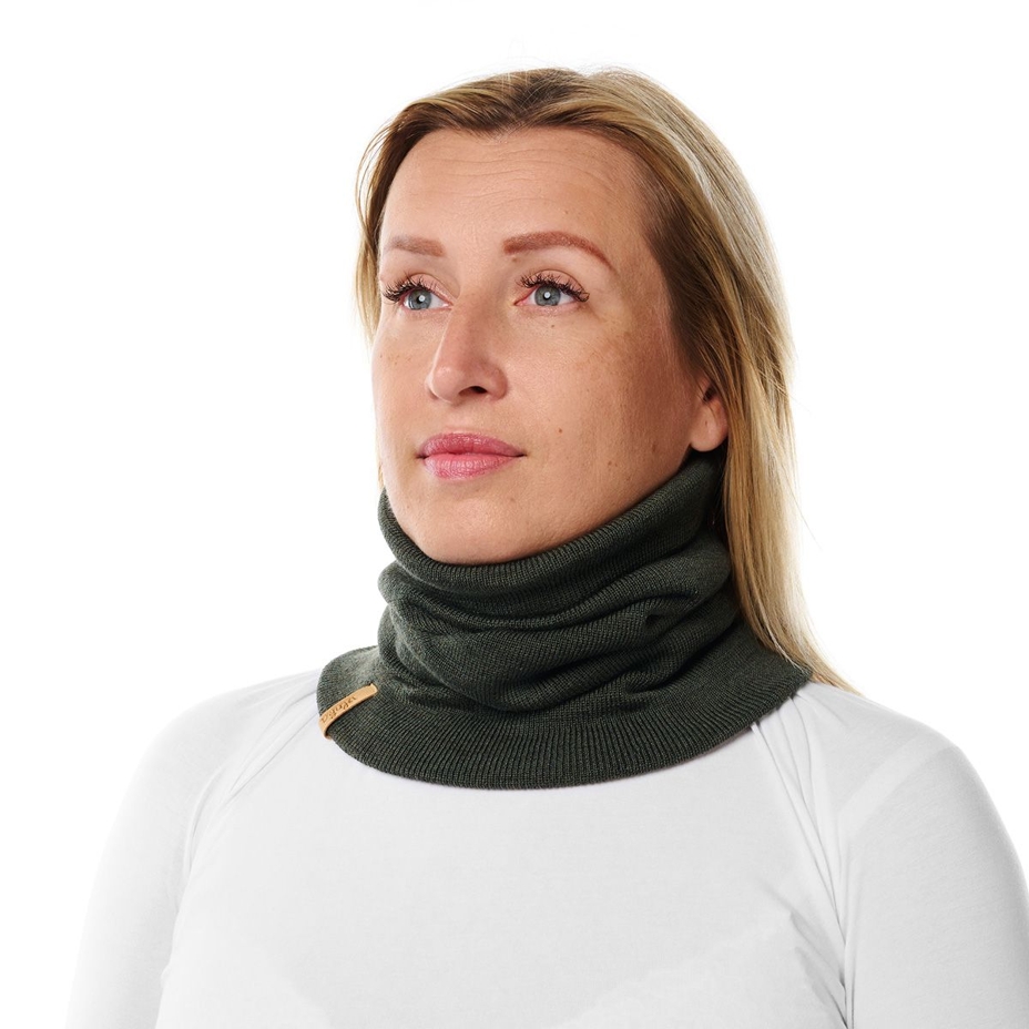 Vlnka Wool Neck Warmer N02 Green