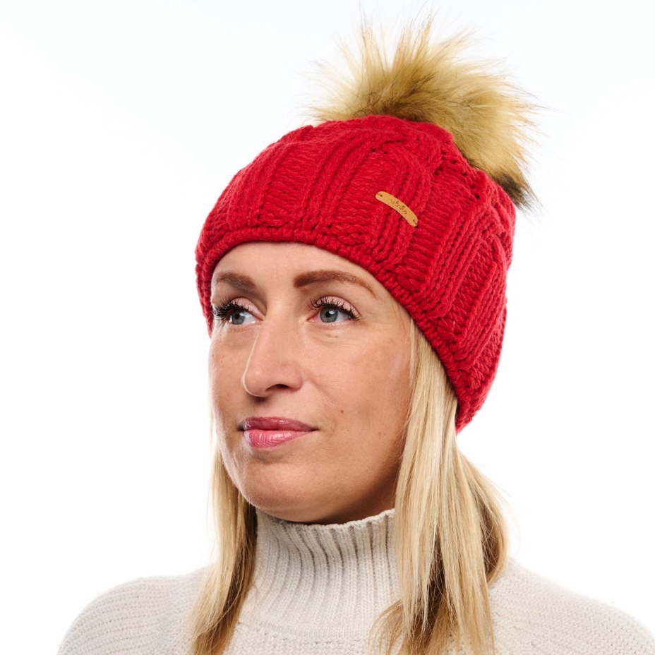 Vlnka Wool Beanie  V08 Red