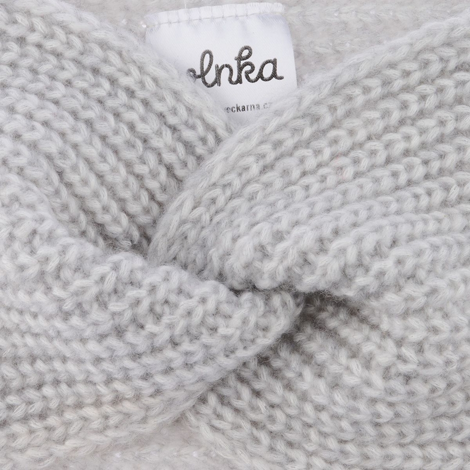 Vlnka Wool Headband C02 Light Grey