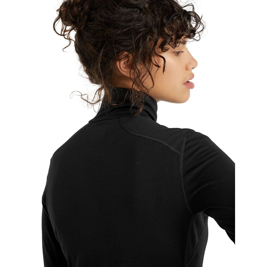 Women's Performance 200 OASIS ICEBREAKER Merino Top with Zip Black