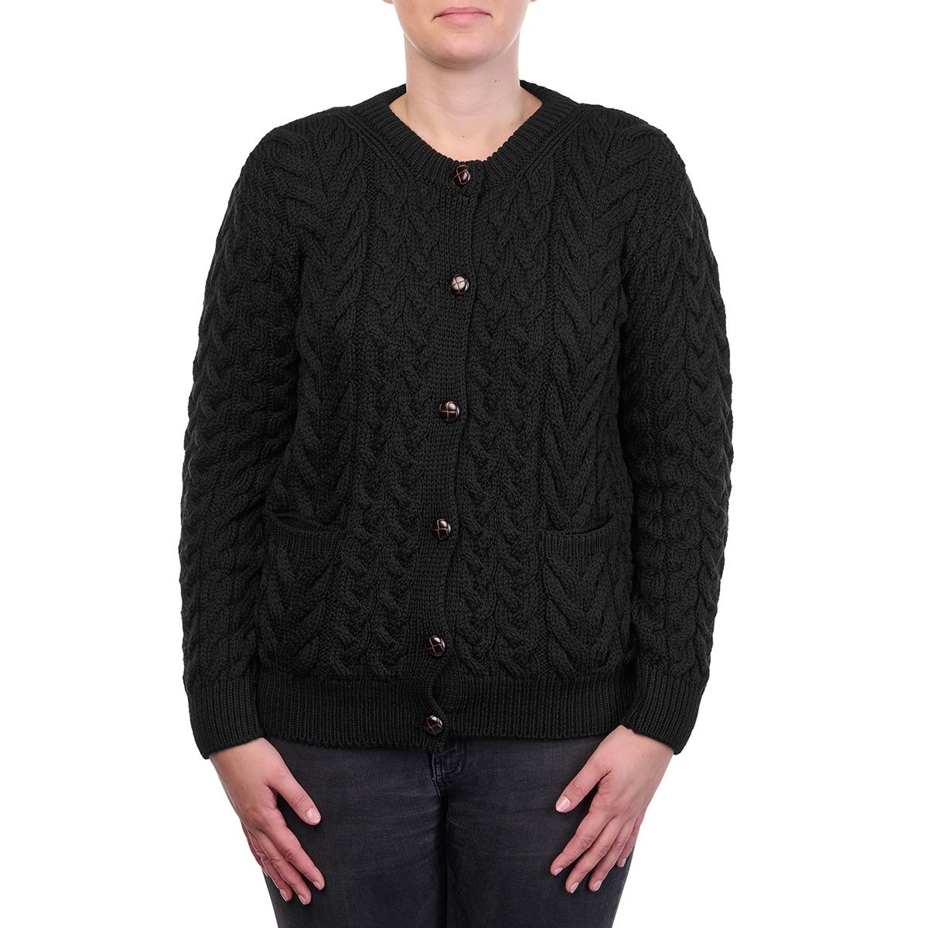 Vlnka Women's Wool Sweater S07 Black