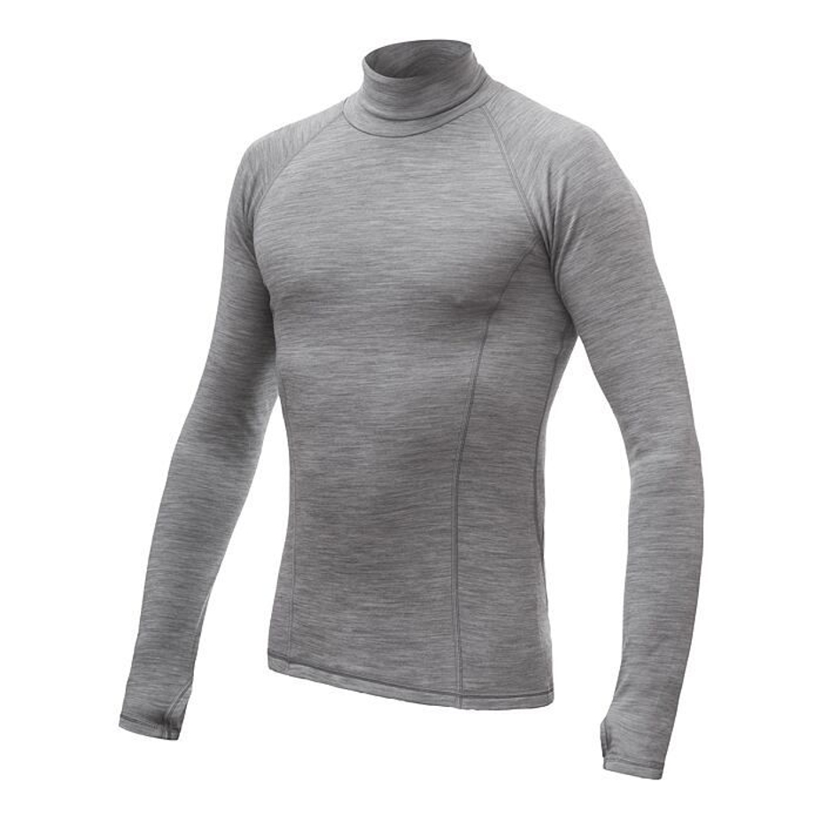 Men’s Sensor Merino Bold Performance Roll Neck Top Cool Grey