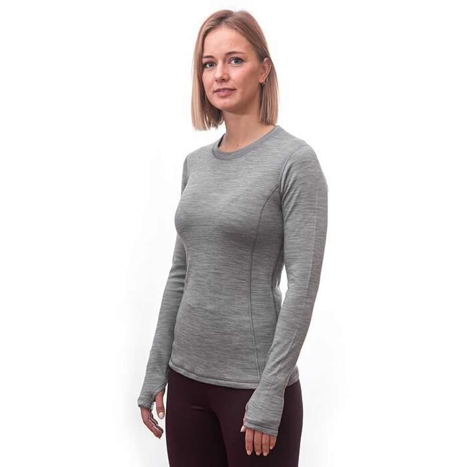 Women’s Sensor Merino Bold Performance Top Cool Grey