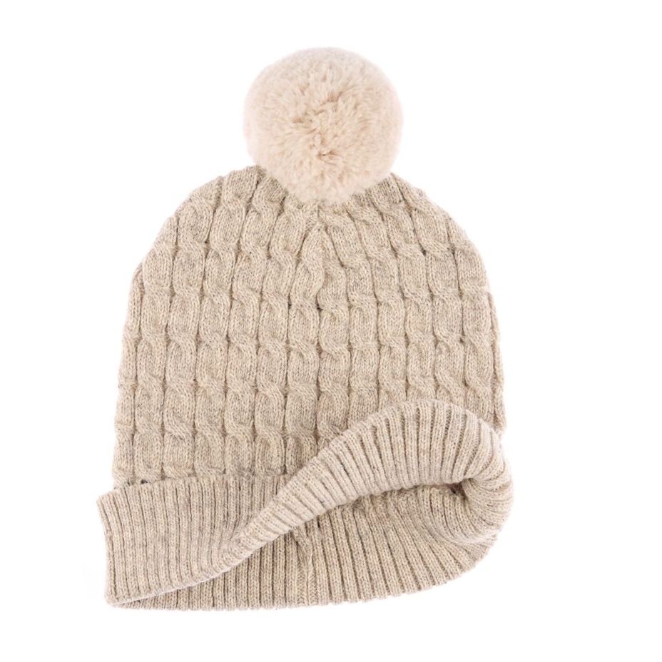 Wool Beanie V23 Beige