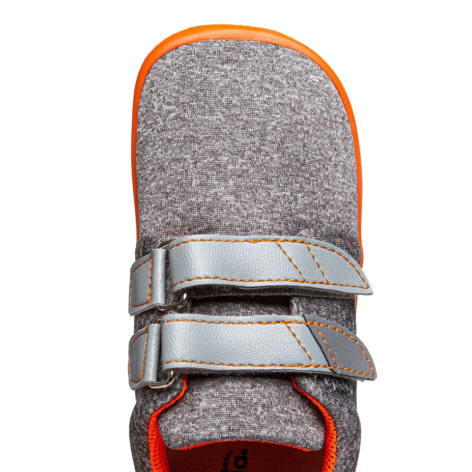 Kids’ Beda Barefoot Softshell Velcro Trainers Grey