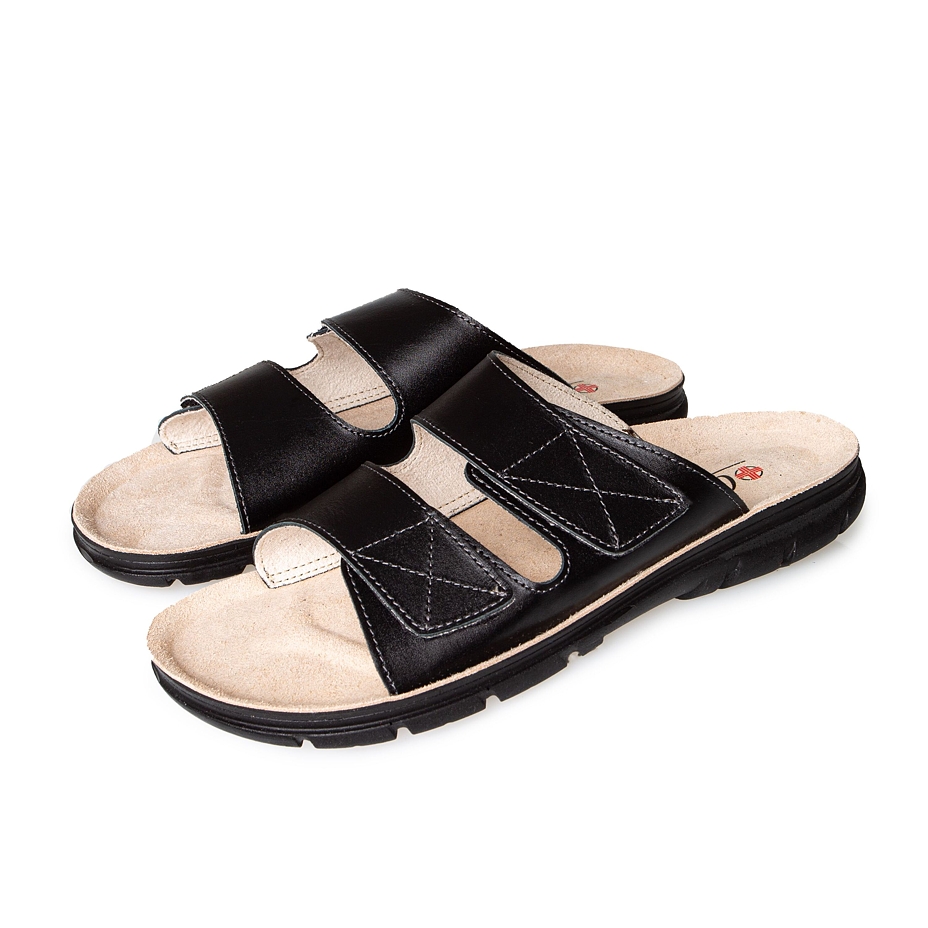 Men’s David Leather Slip-on Shoes Black