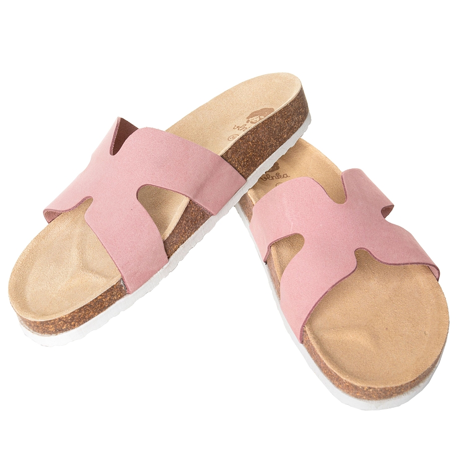Women’s Zora Orthopaedic Cork Sliders Pink