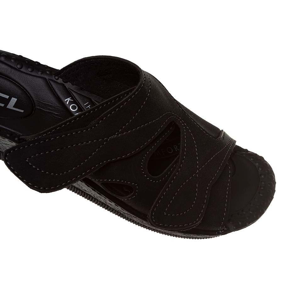 Women's gel insole slippers for bunions Milada Black