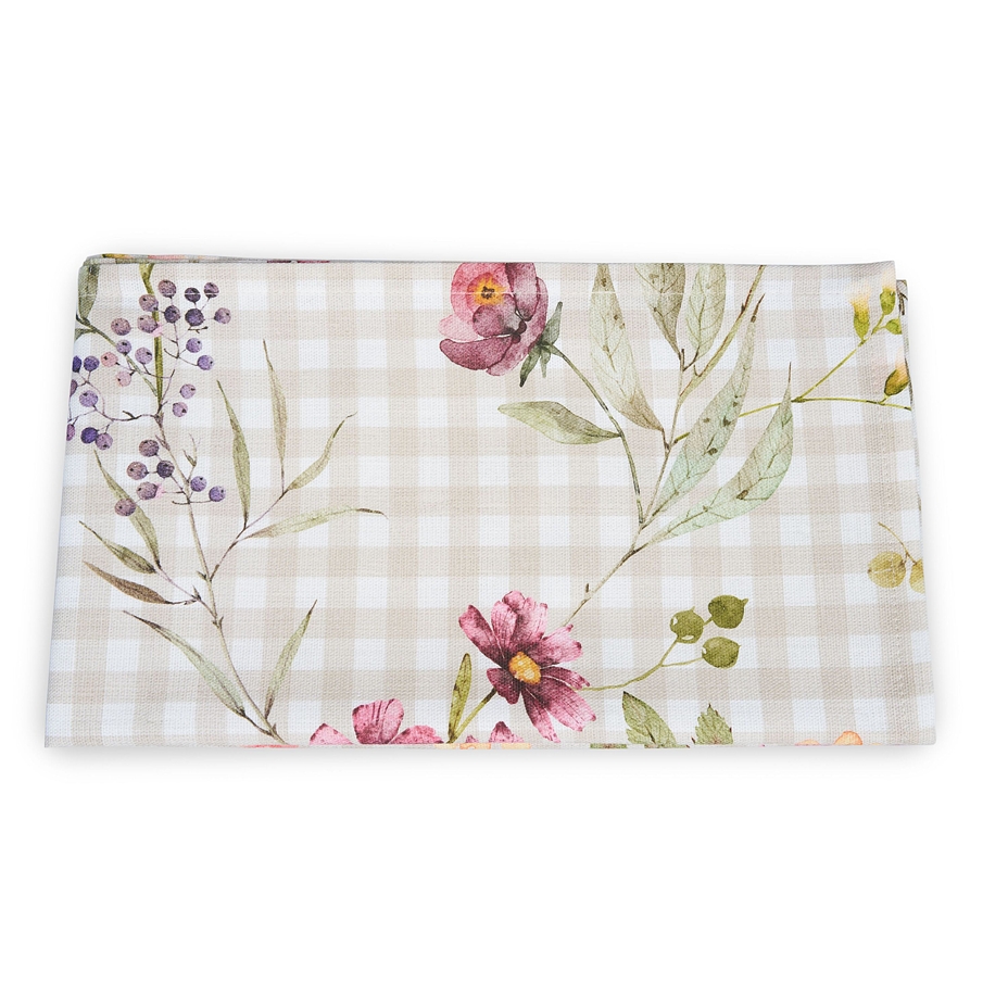Table Runner Gingham Blossom