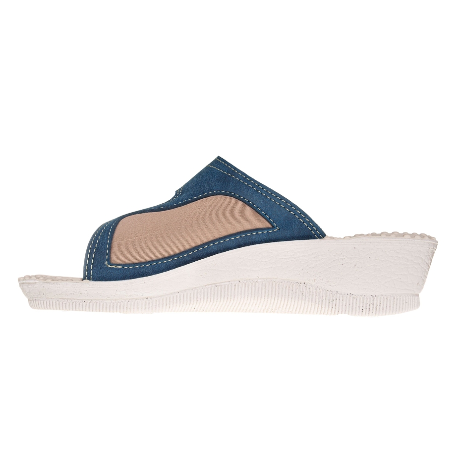 Women's gel insole slippers for bunions Milada Blue