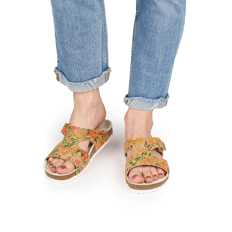 Women’s Sara Orthopaedic Cork Sliders Floral