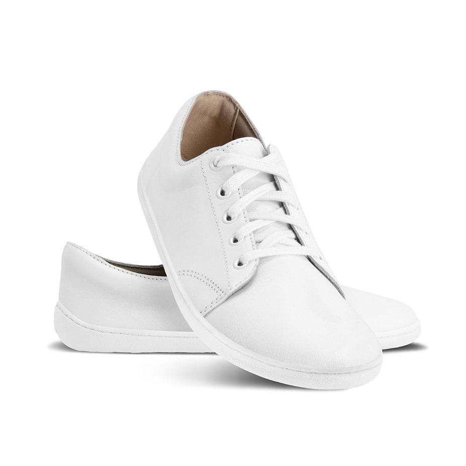 Prime Leather Barefoot Trainers White