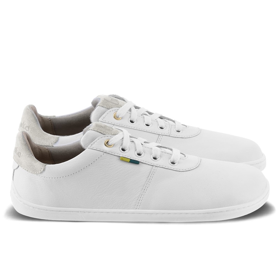 Royale Leather Barefoot Shoes White/Beige