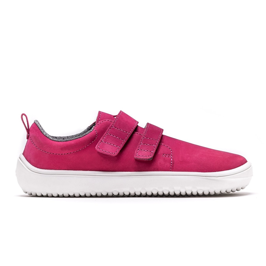 Kids’ Jolly Leather Barefoot Shoes Dark Pink