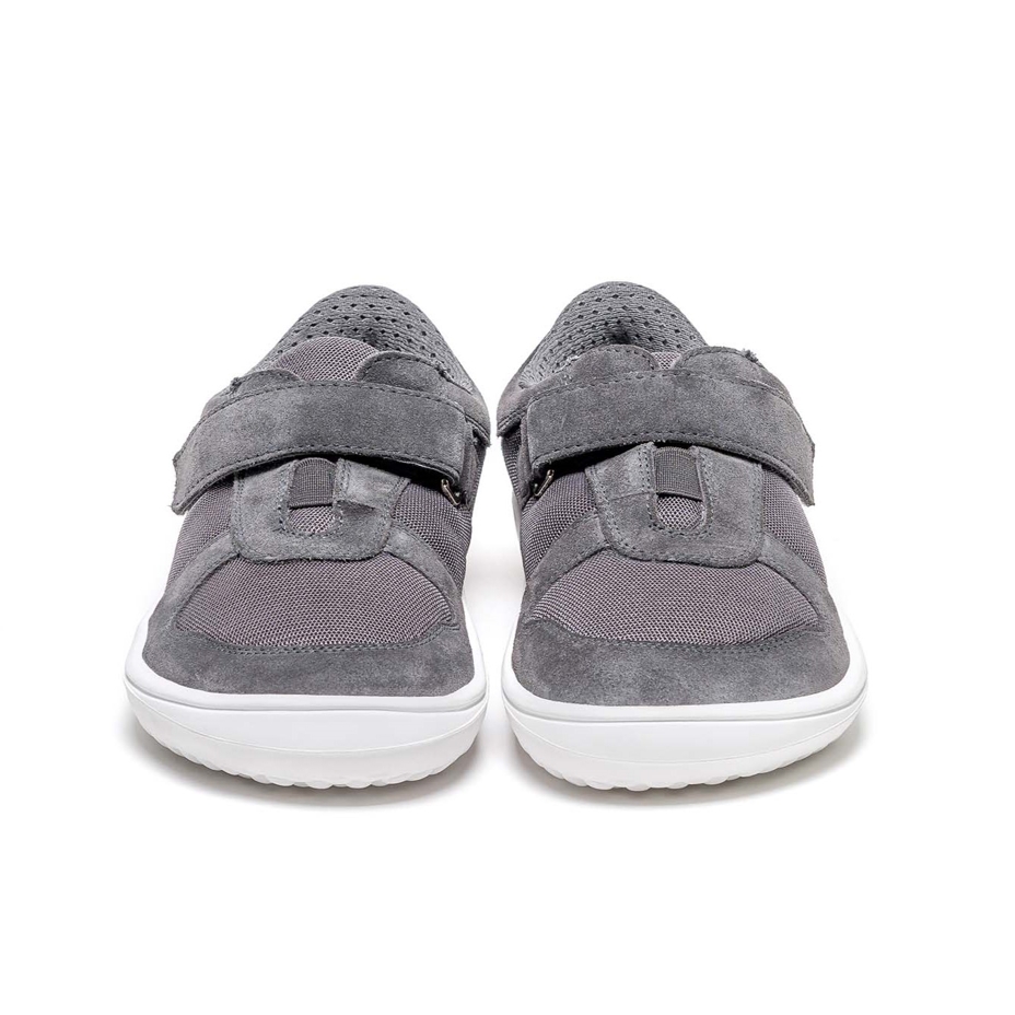 Kids’ Joy Leather Barefoot Trainers Grey