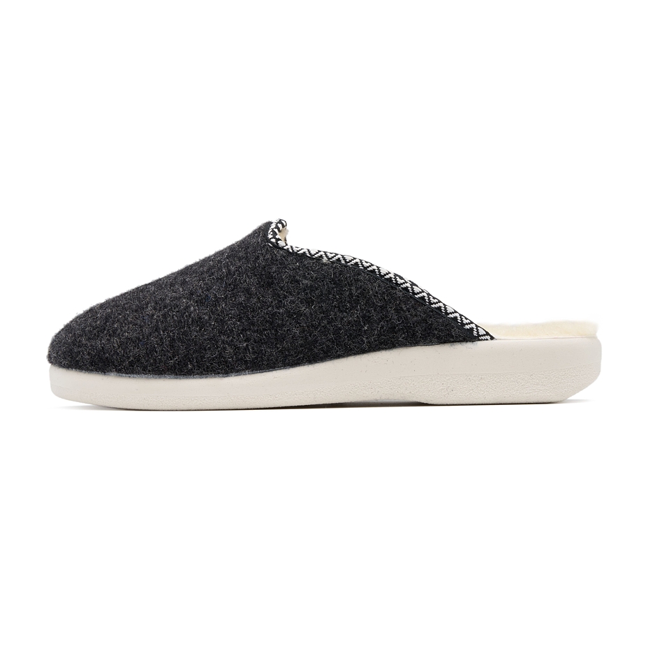 Women’s Wool Slippers Dark Grey