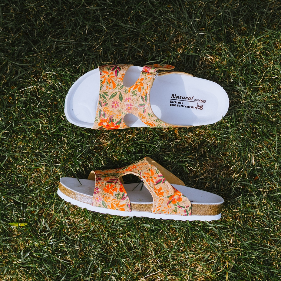 Women’s Sara Orthopaedic Cork Sliders Floral