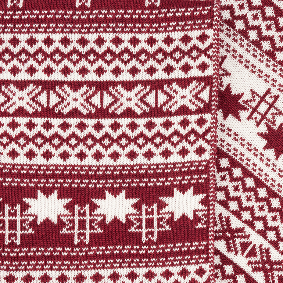 Vlnka Wool Scarf in Nordic Design B08 Red