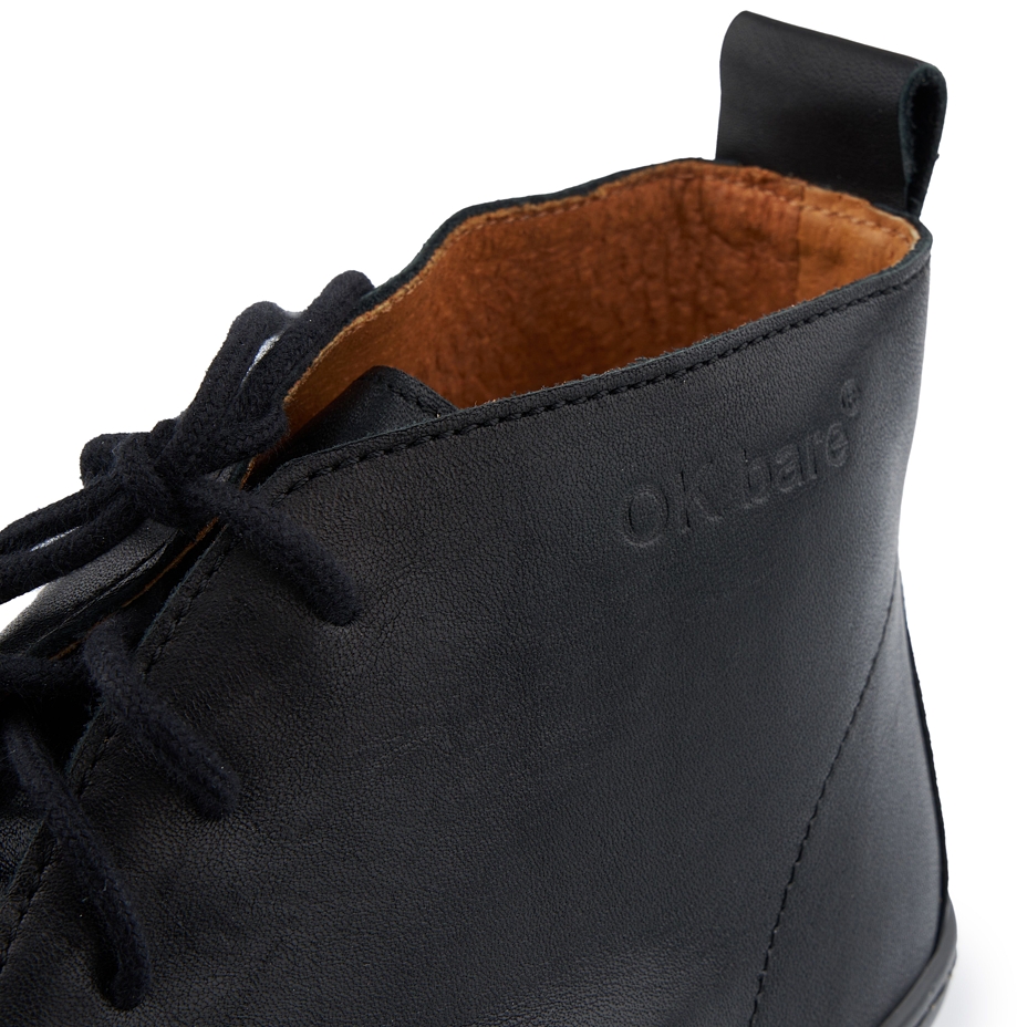 Men’s Ondrej Leather Barefoot Shoes Black