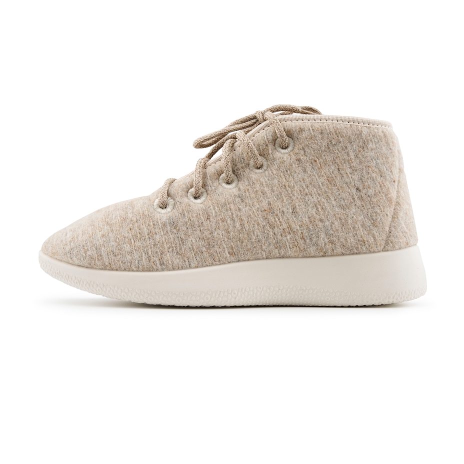 Woolee High-Top Wool Trainers Beige