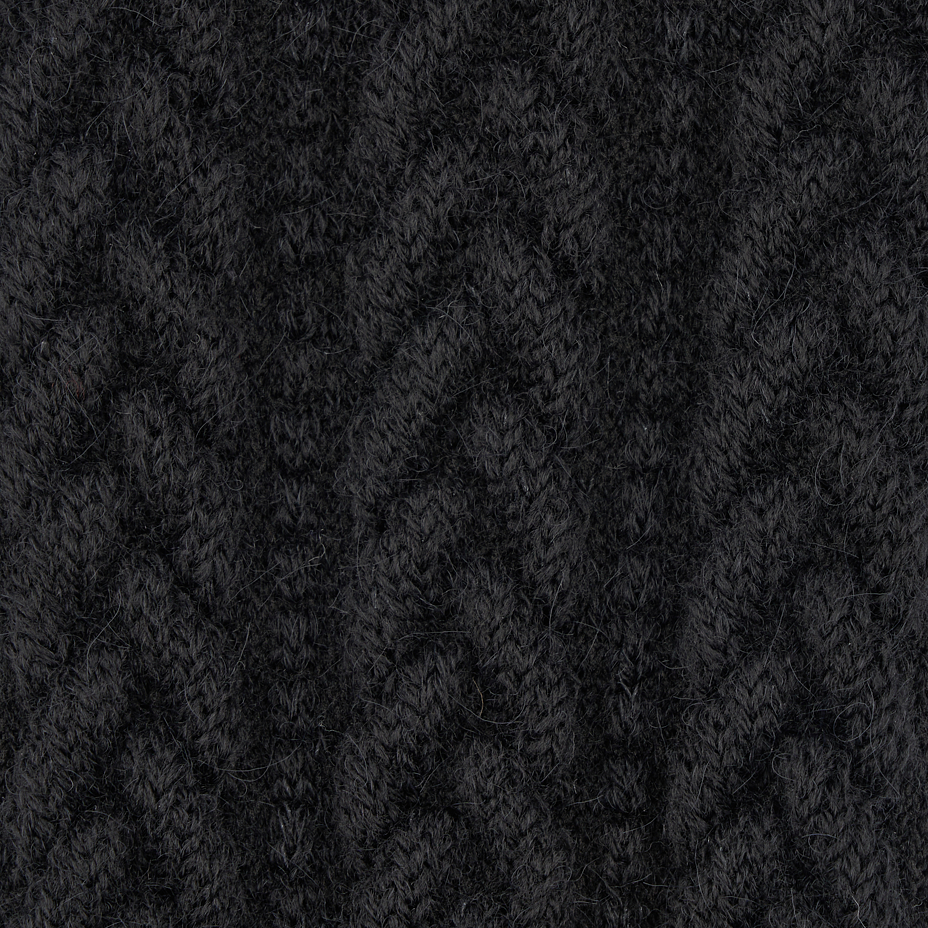Traditional Merino Wool Leg Warmers Black