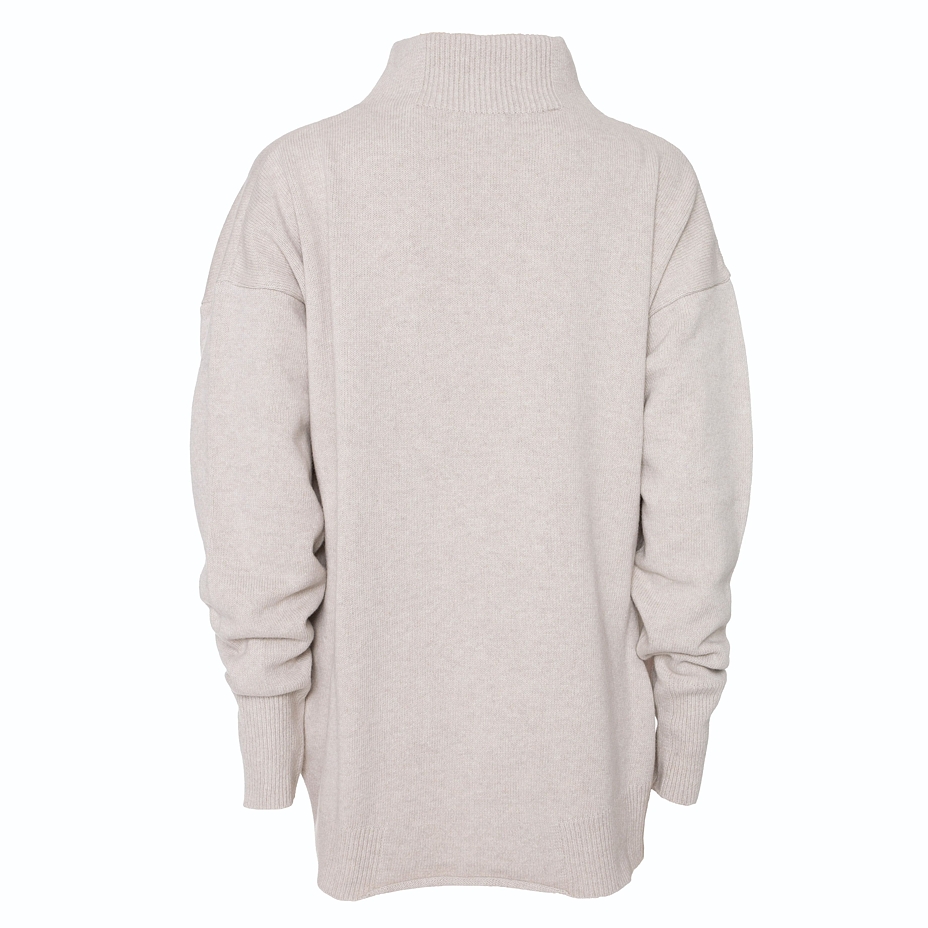 Merino Wool Turtleneck with Cashmere Ampio Natural