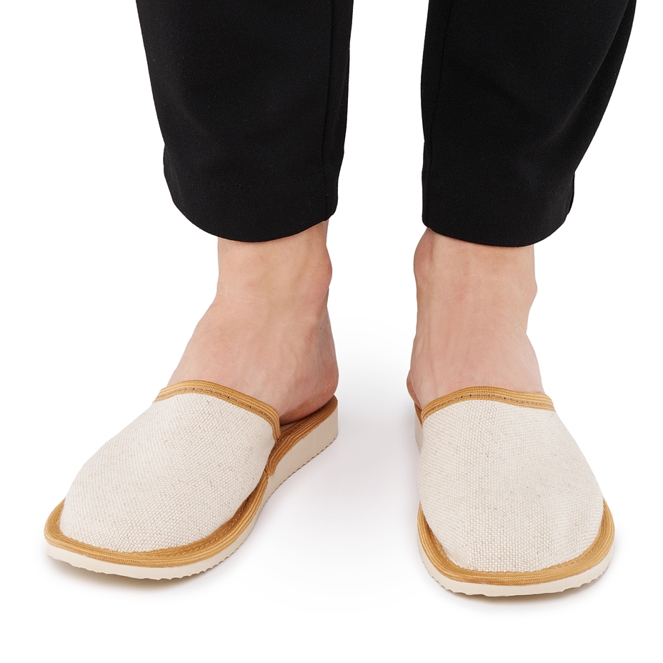 Women’s Summer Linen Slippers Natural