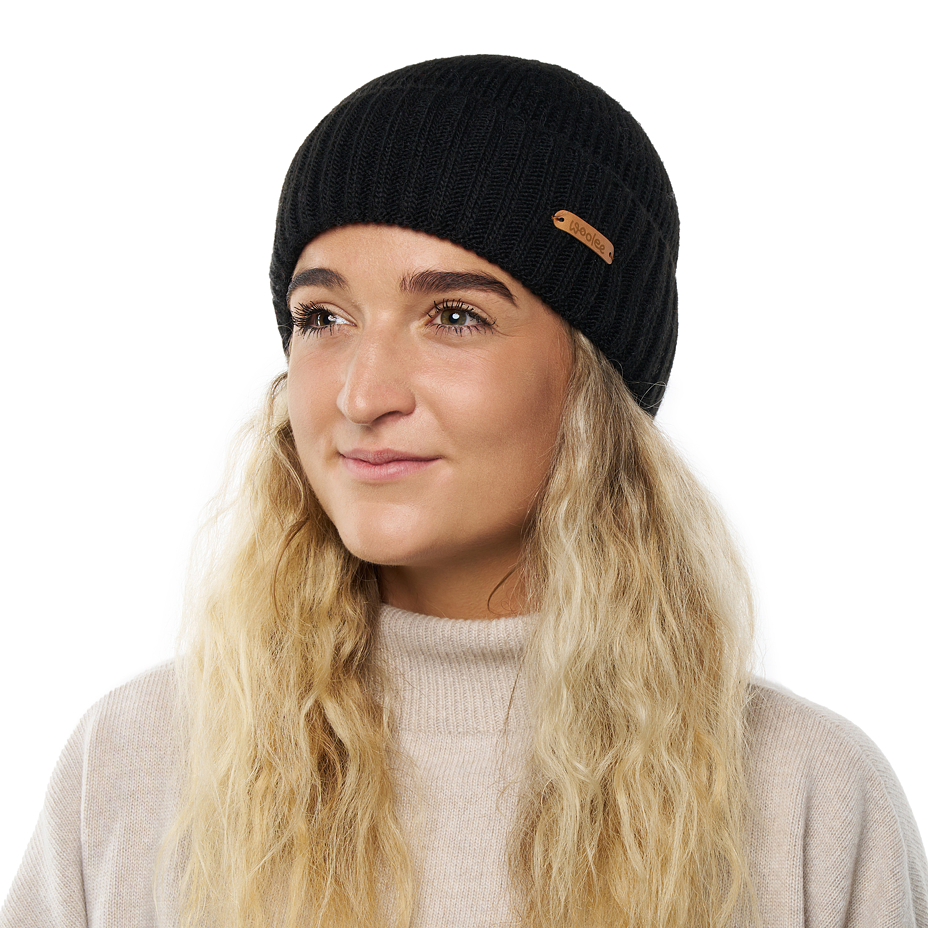 Woolee Hat with Sheep’s Wool V36 Black