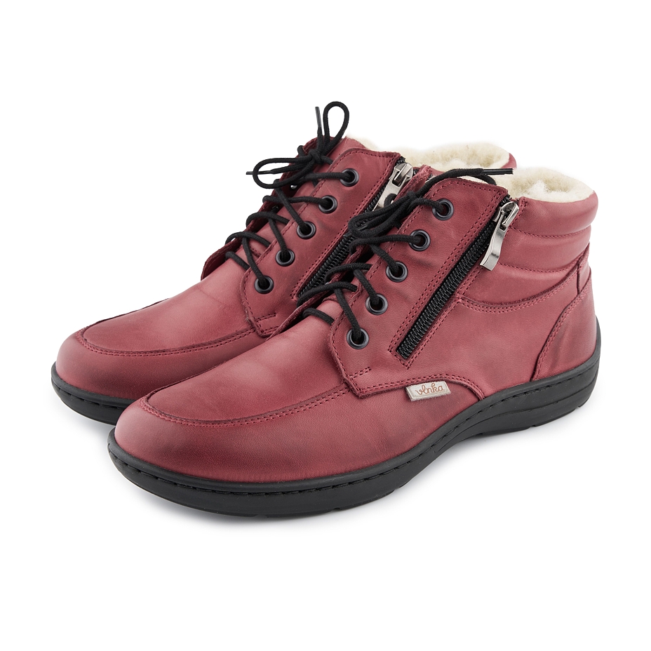 Women’s Gita Leather Boots Red