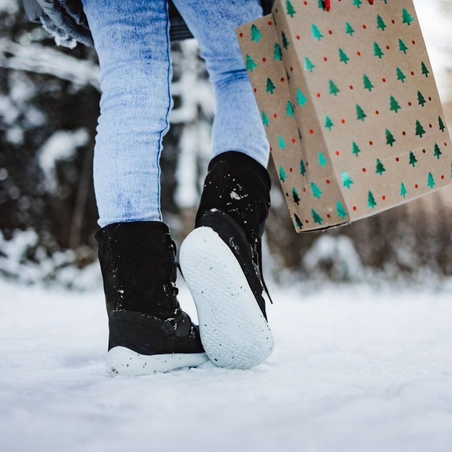 Kids’ Barefoot Snow Boots Be Lenka Snowfox Black