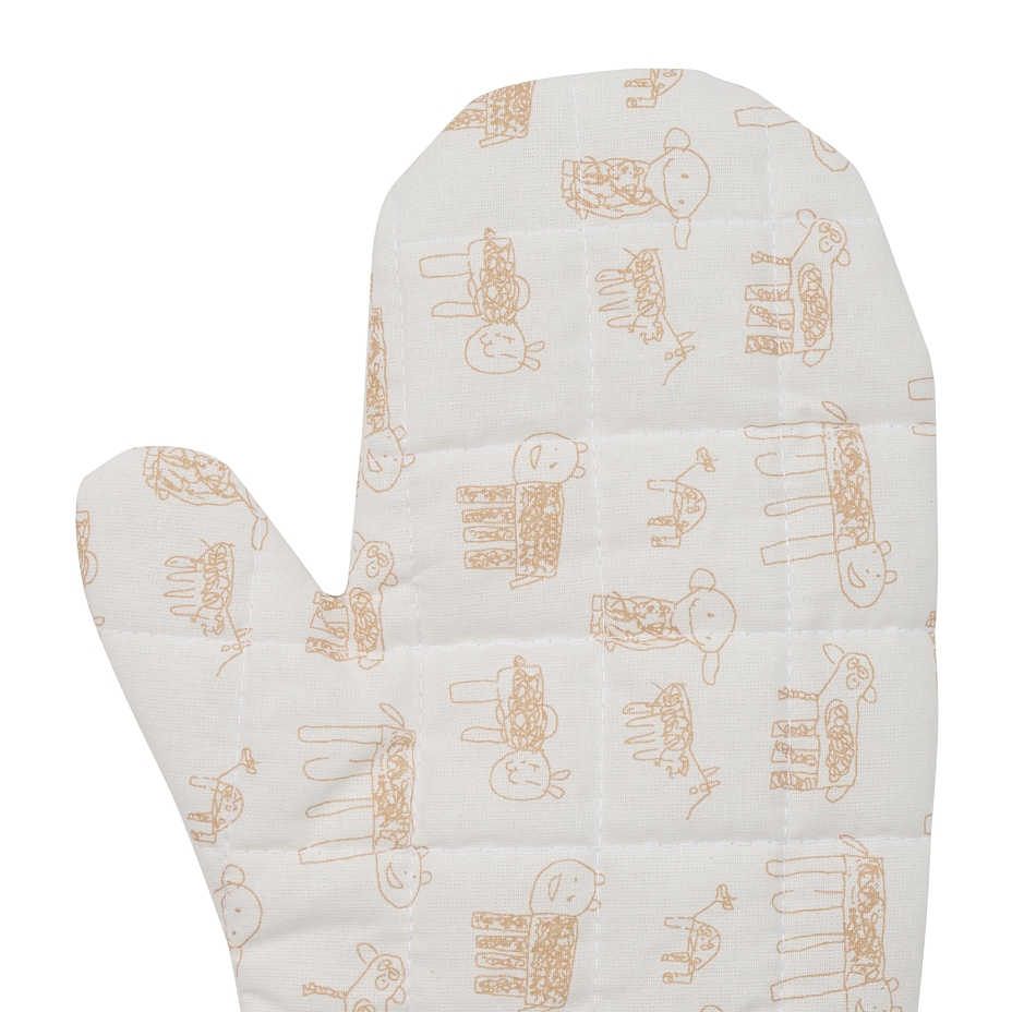 Vlnka Cartoon Quilted Oven Mitt