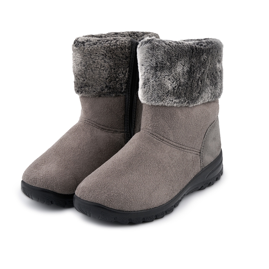 Anita Women's Sheepskin Winter Ankle Boots - Grey