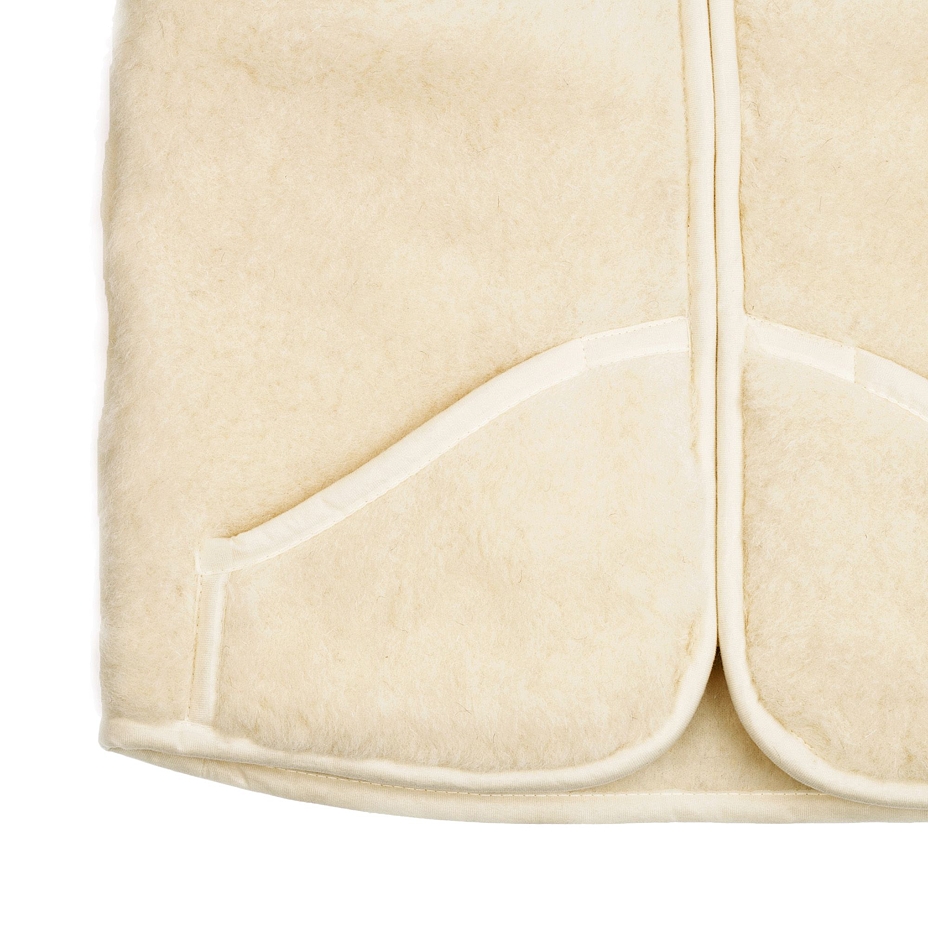 Hooded Wool Vest Natural