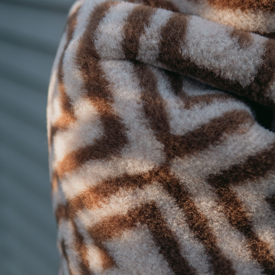 Double-Layer Wool Blanket Patterned