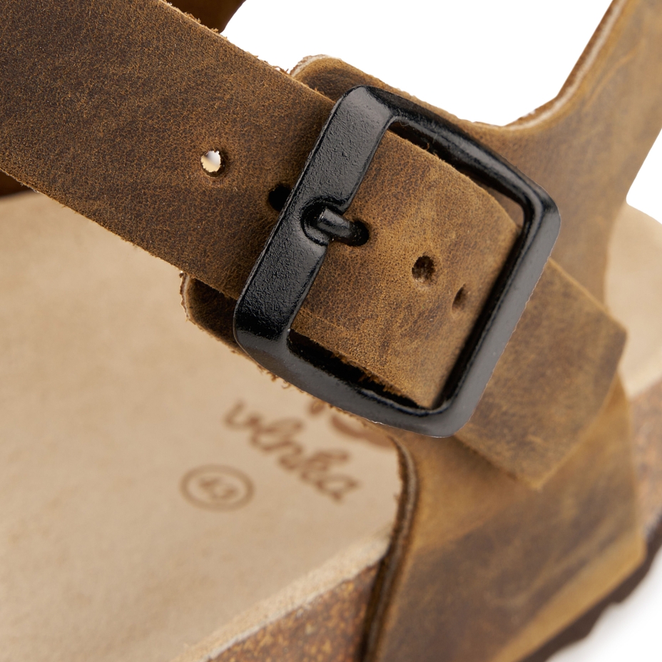 Men's cork anatomical sandals Jindra brown