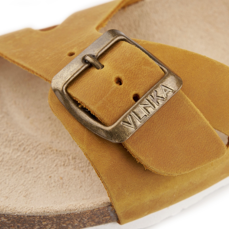 Women's anatomical cork sandals Jindra beige