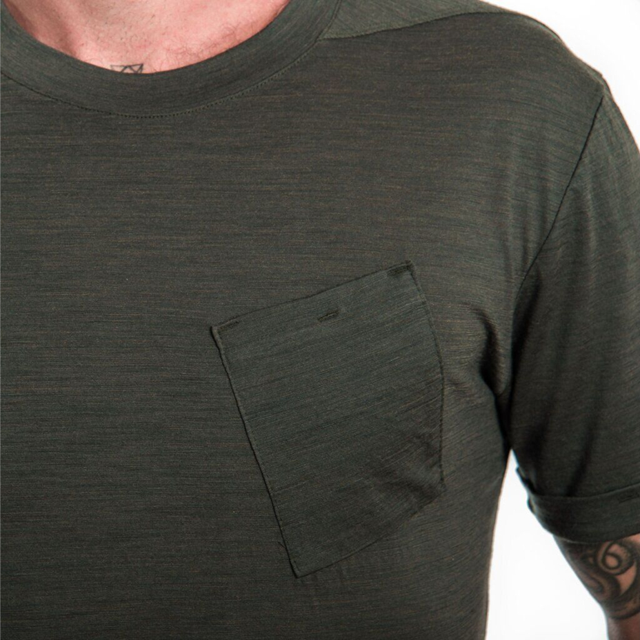 Men’s Sensor Merino Air Traveller T-shirt Olive Green