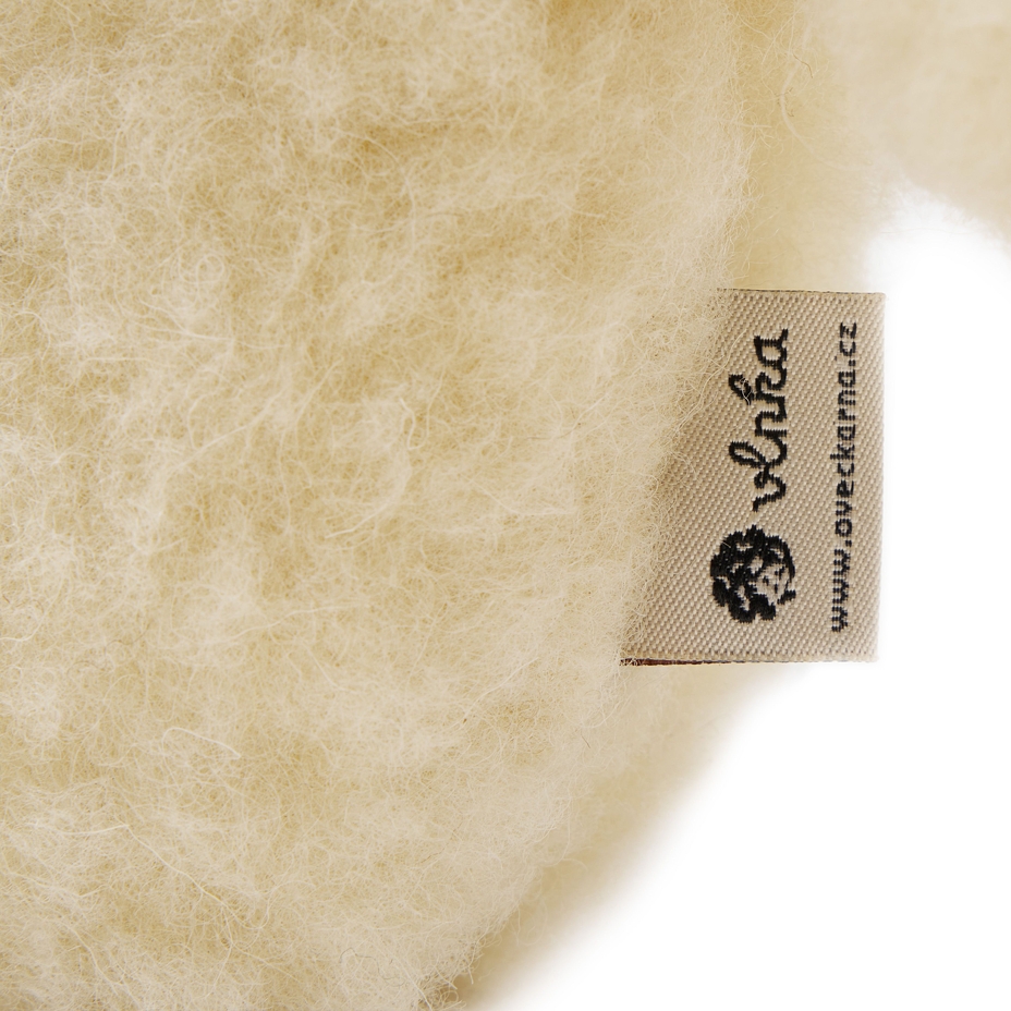 Wool pillow lamb natural