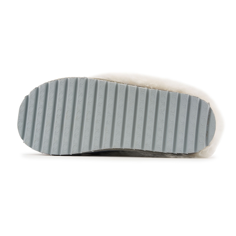 Women's Vanesa Leather Slippers with Wool Lining Blue