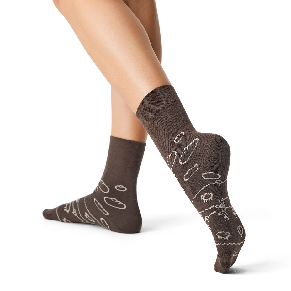 Vlnka Cotton Socks Meadow Brown