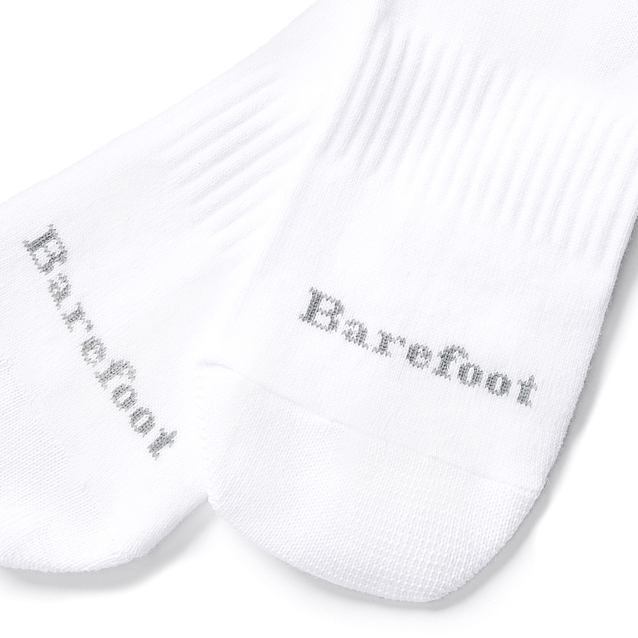 Cotton Barefoot Ankle Socks White